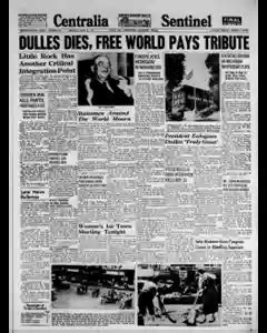 Centralia Sentinel Newspaper Archives .